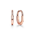 Tiffany Lock Moissanite Medium Earrings - 18K Gold