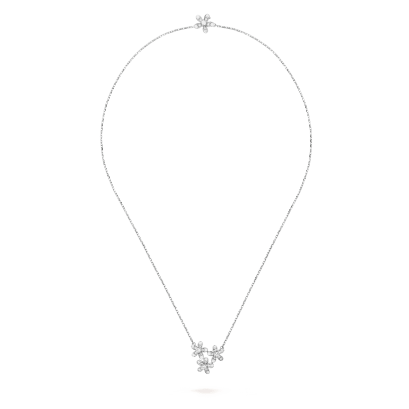 Three Flowers Socrate Necklace - 18K Gold