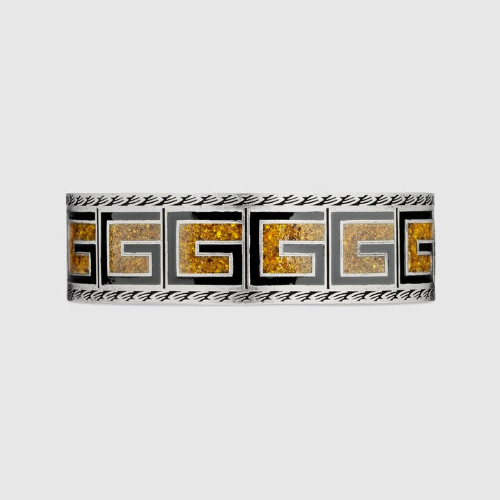 Gucci Double G Cube Yellow Wide Bracelet