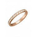 Ice Cube Moissanite Ring - 18K Rose Gold