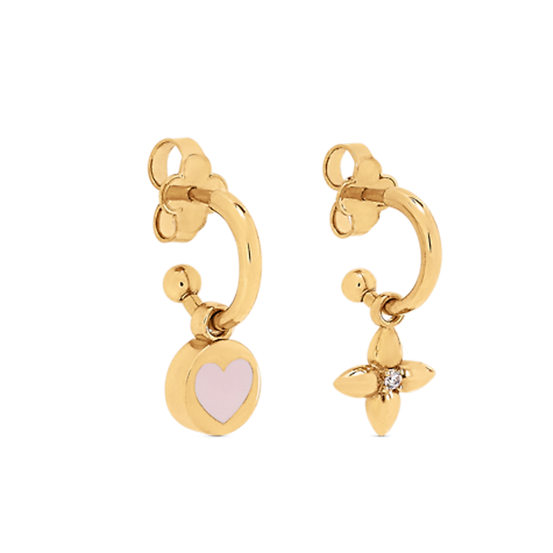 Louis Vuitton Iconic Heart Earrings - 18K Gold