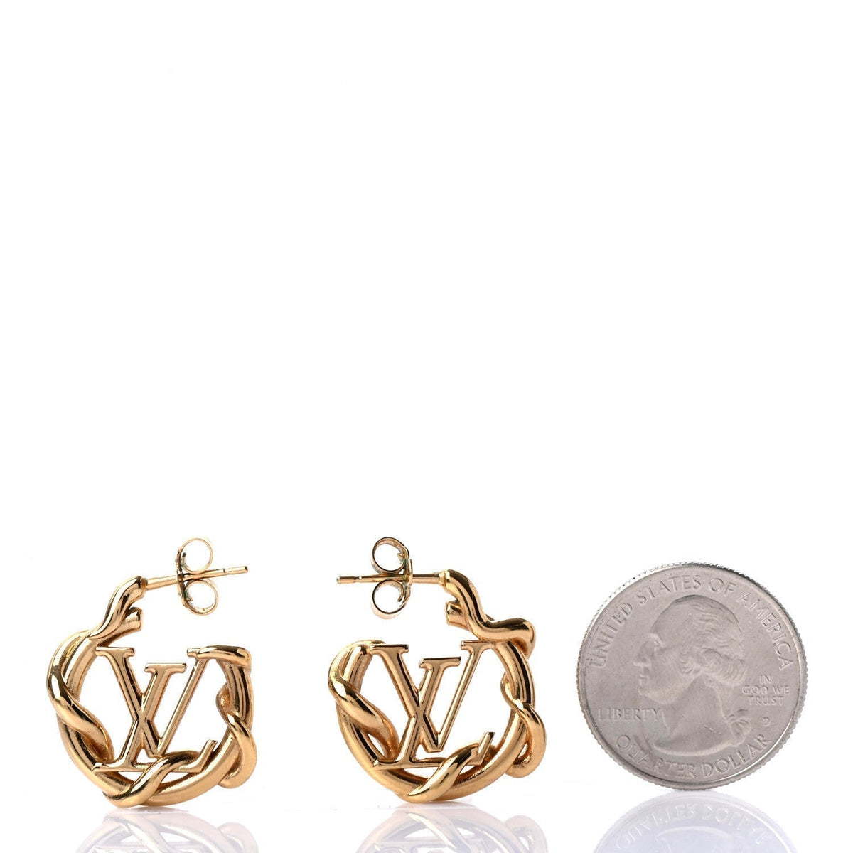 Louis Vuitton Garden Louise Hoop Earrings - 18K Yellow Gold