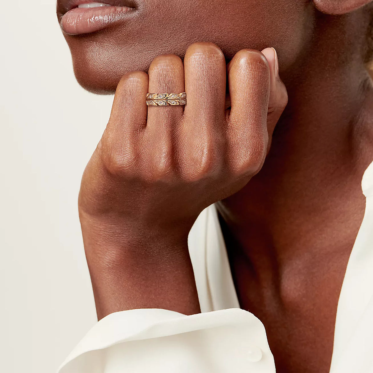 Victoria Vine Ring - 18K Yellow Gold