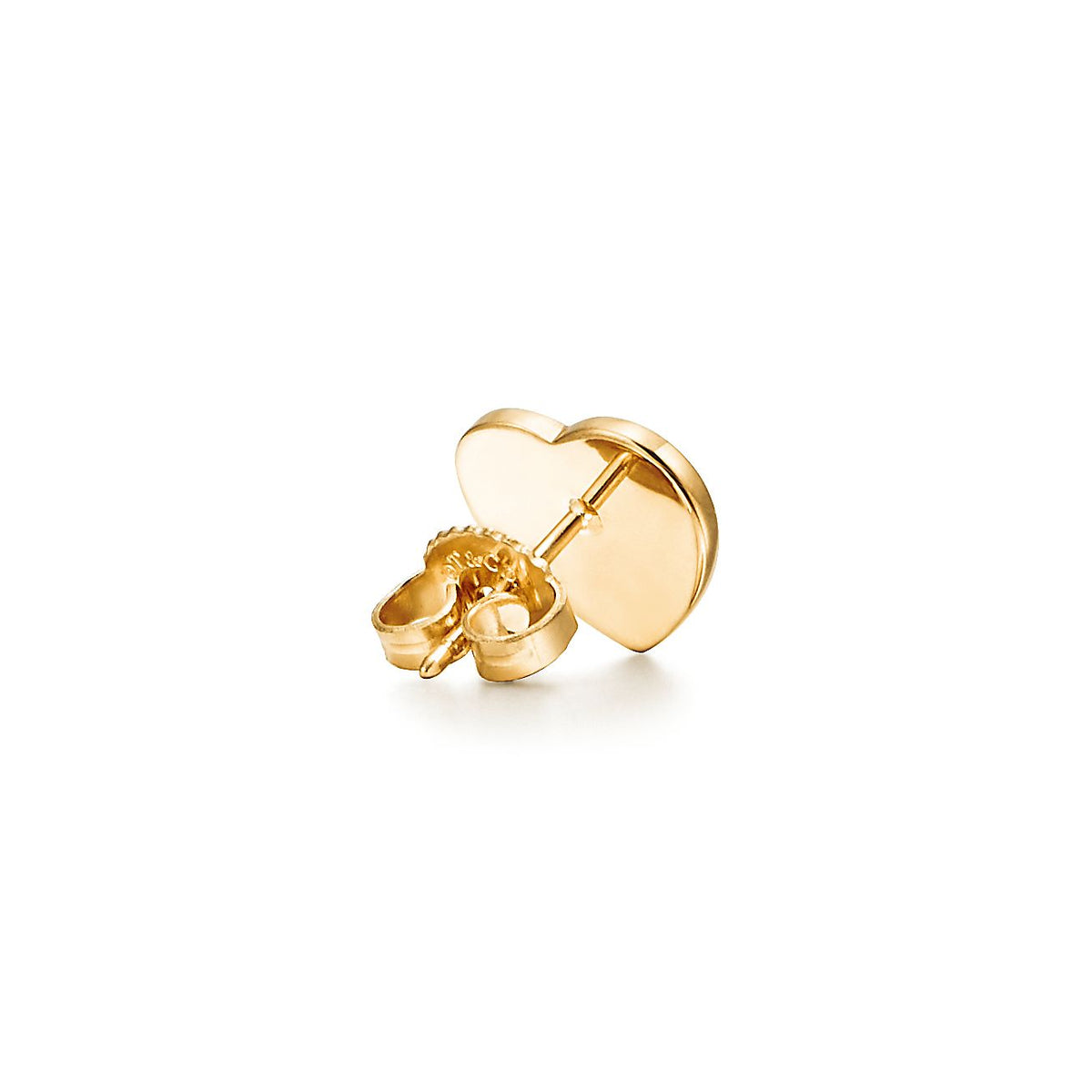 Return to Tiffany Heart Tag Stud Earrings - 18K Gold