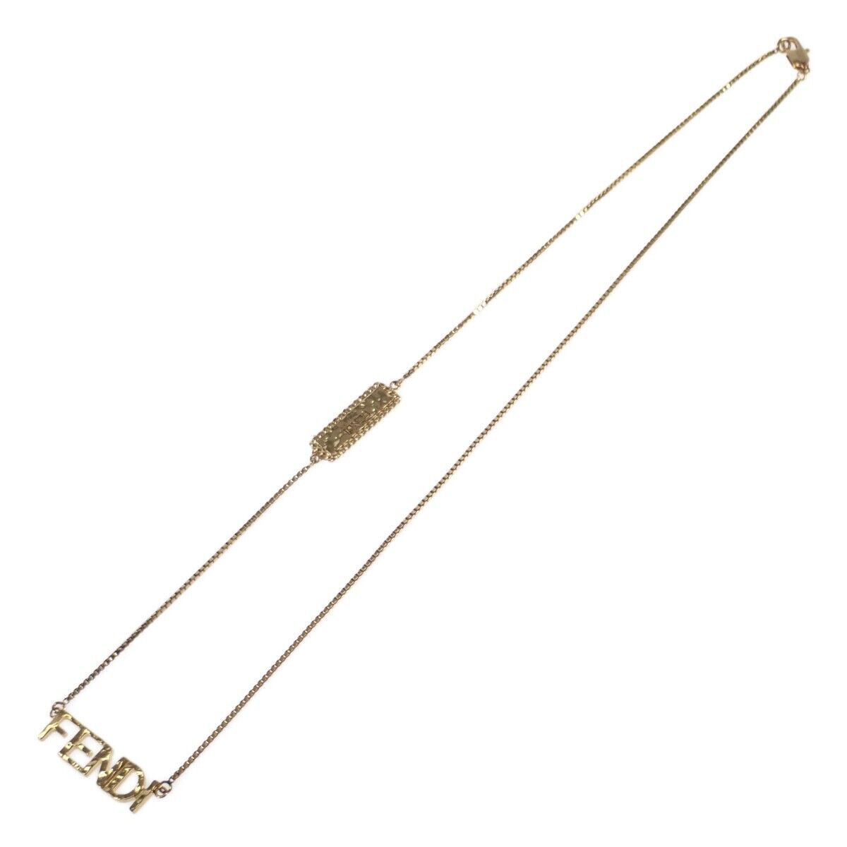 Fendi Script Necklace - 18K Gold
