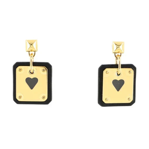 Hermes As De Celine Black Earrings