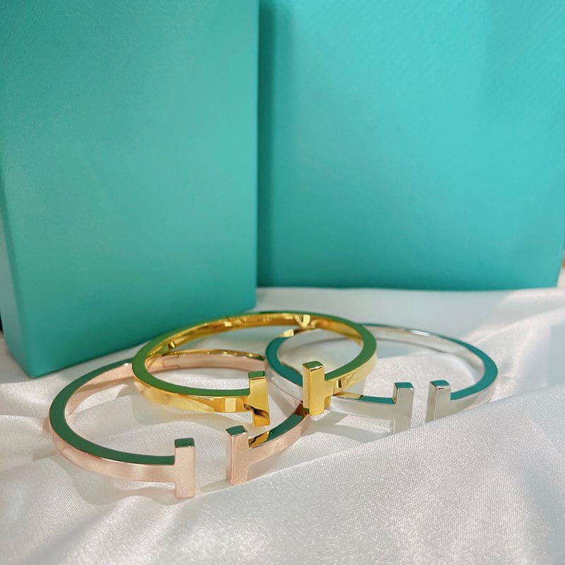 Tiffany Square Bracelet - 18K Rose Gold
