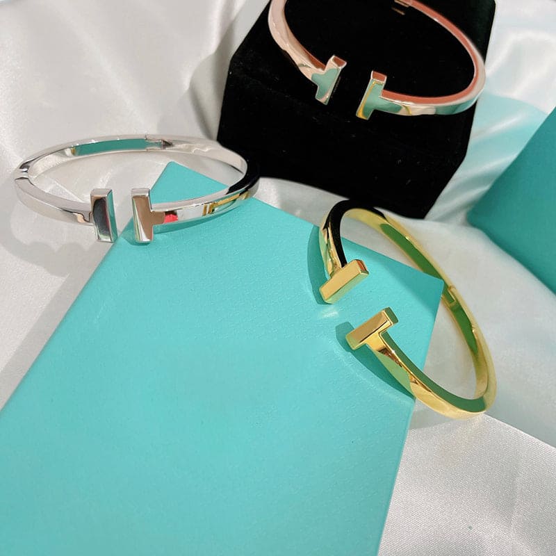 Tiffany Square Bracelet - 18K Rose Gold