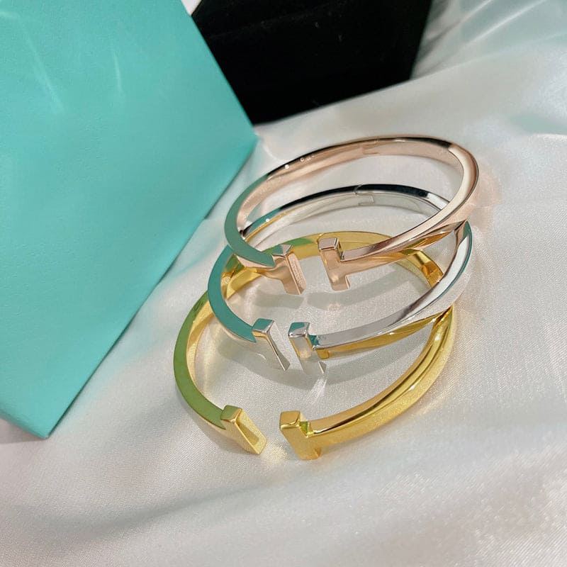 Tiffany Square Bracelet - 18K Gold
