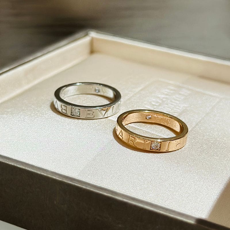 Bvlgari Diamond Ring - 18K White Gold