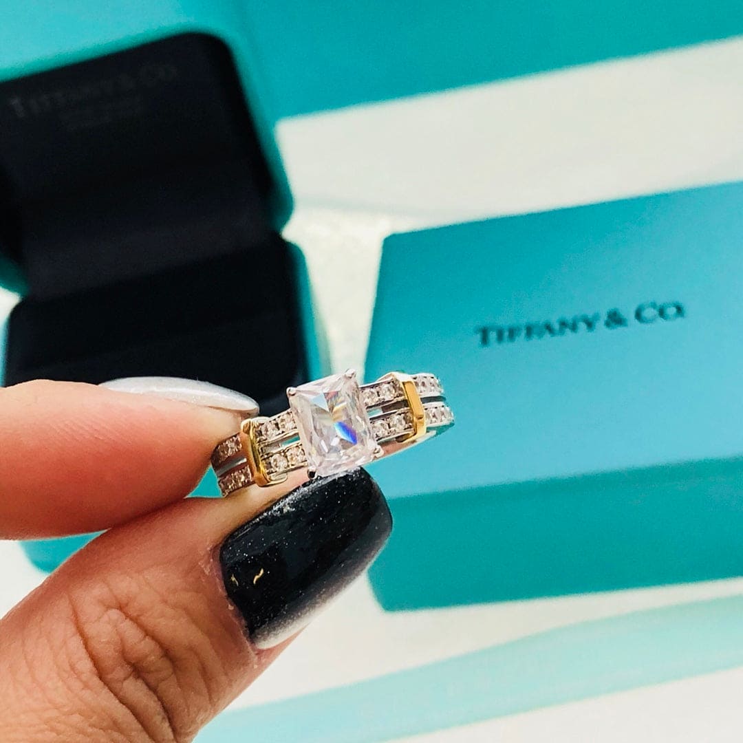 Tiffany Moissanite Ring - 18K Gold