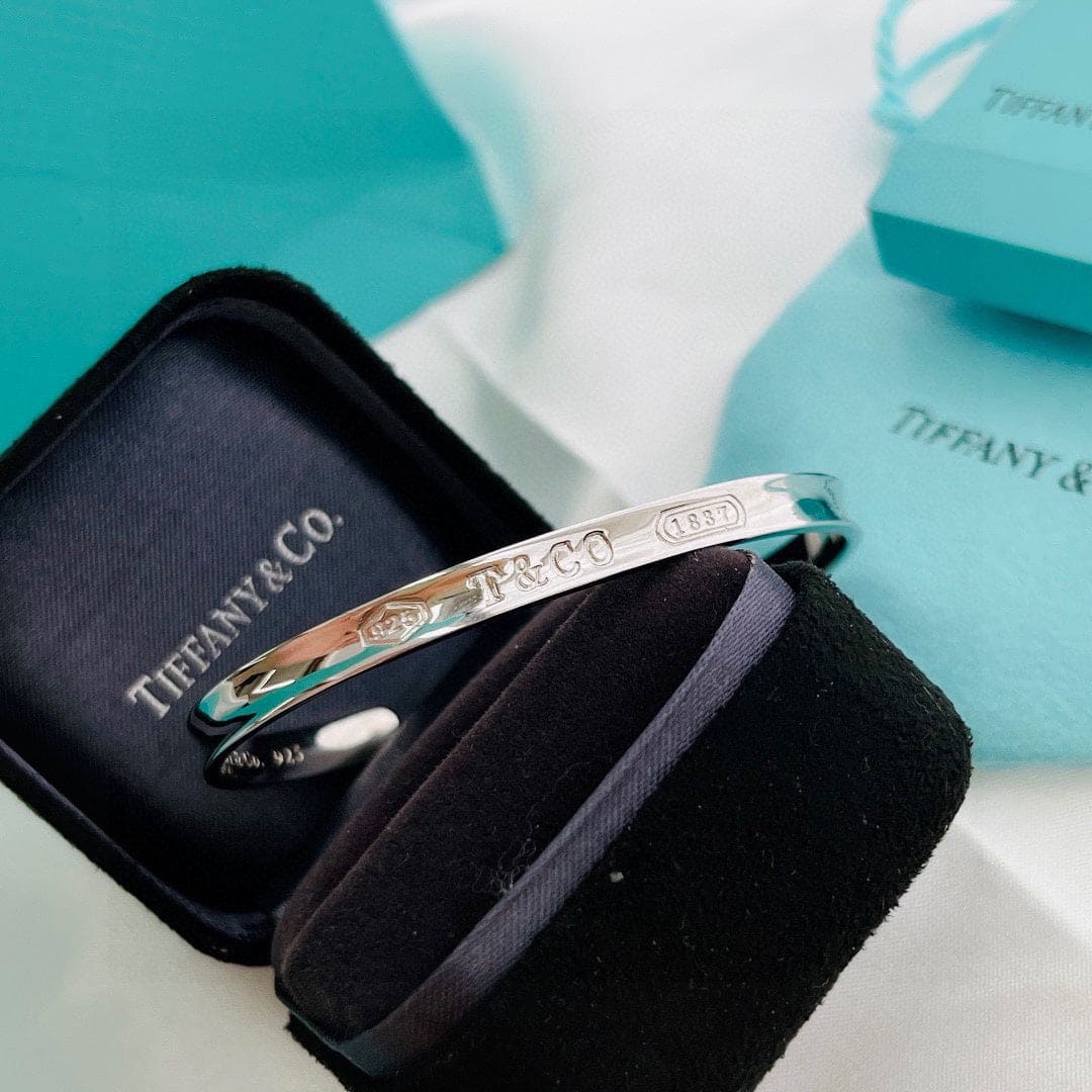 Tiffany 1837 Cuff Bracelet - 18K White Gold