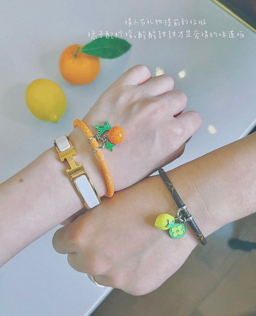 Louis Vuitton Hang It Fruits Lemon Bracelet