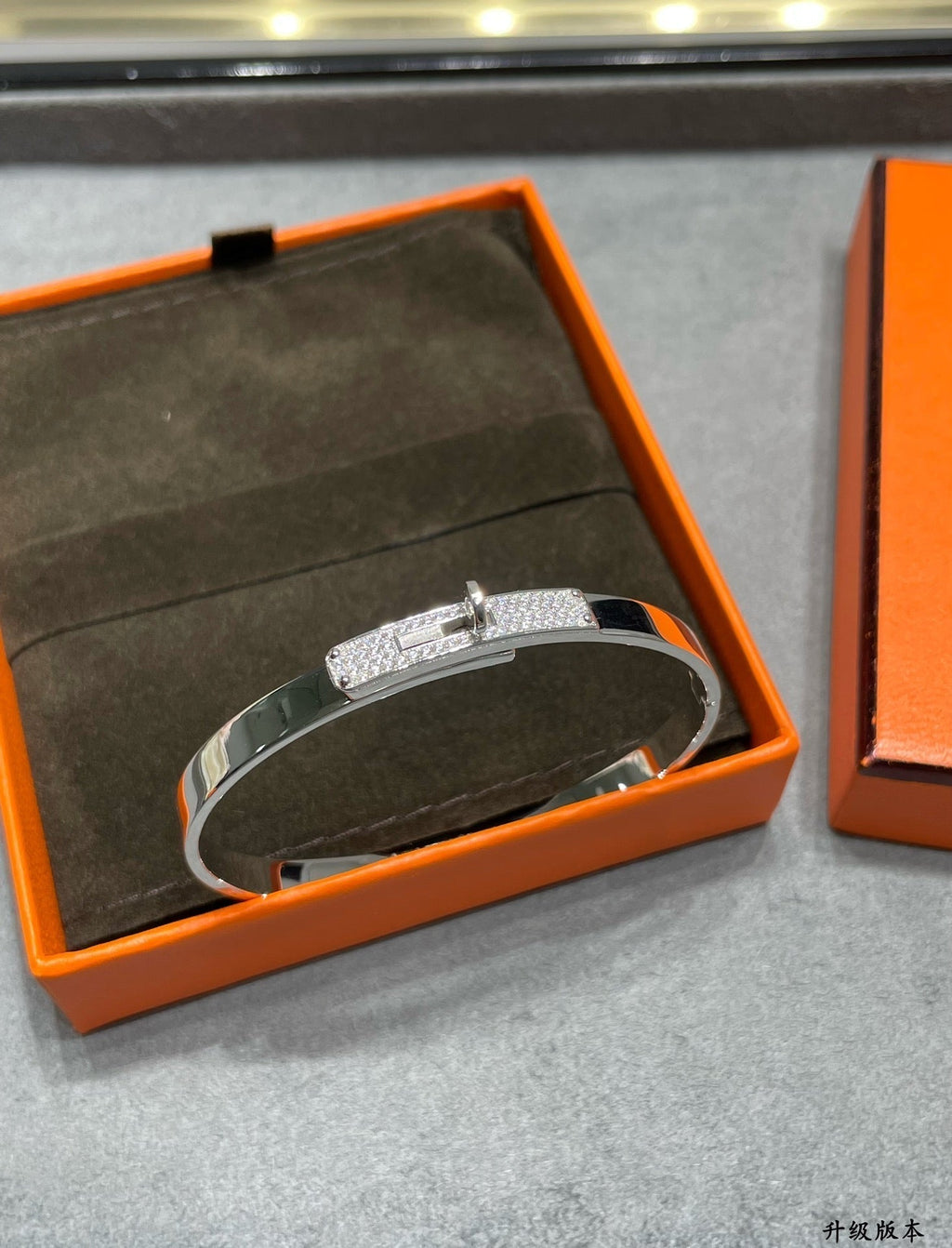 Hermes Kelly Small Model Diamond Bracelet