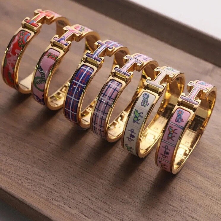 Hermes Clic H Purple Bracelet