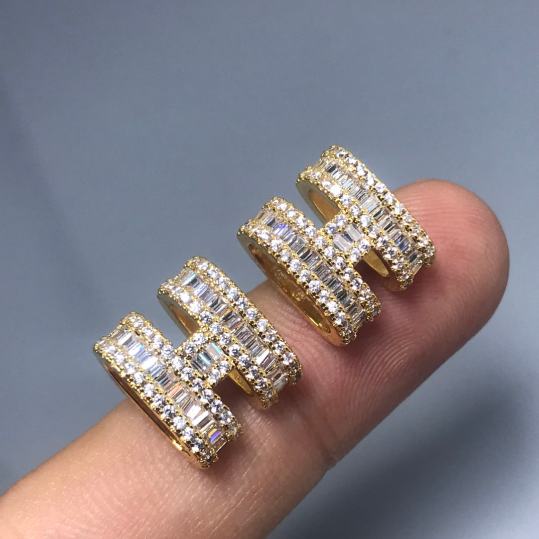 Hermes Pop Moissanite Earrings