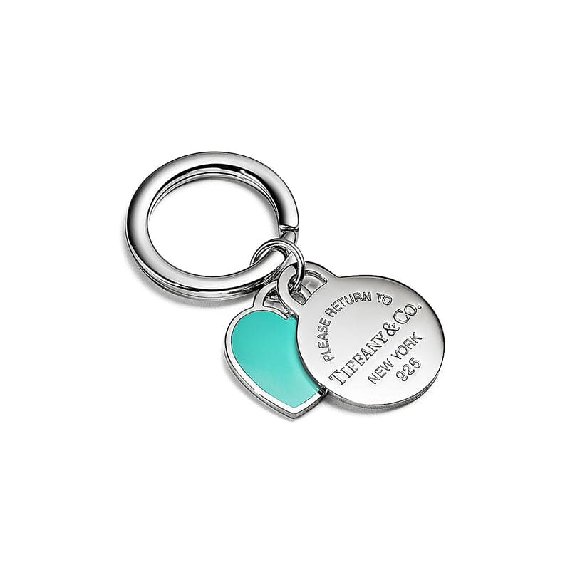 Tiffany Round & Heart Tag Ring - 18K White Gold