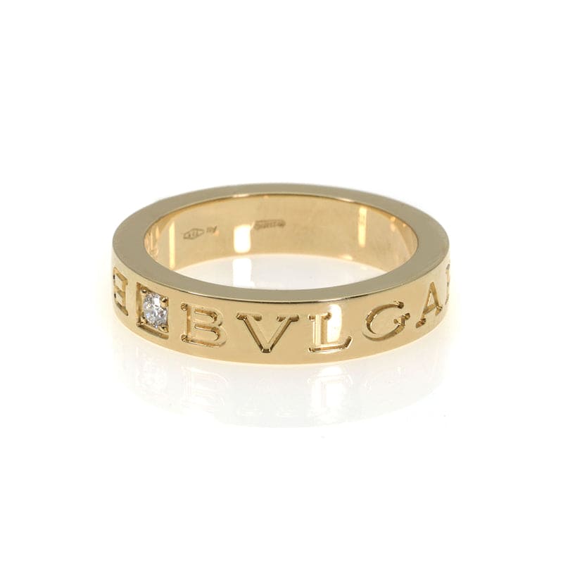 Bvlgari Diamond Ring - 18K Yellow Gold