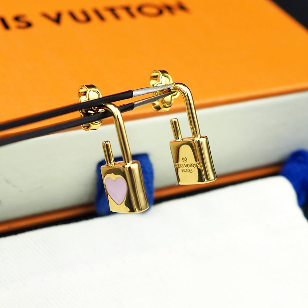 Louis Vuitton Cadenas Earrings - 18K Gold