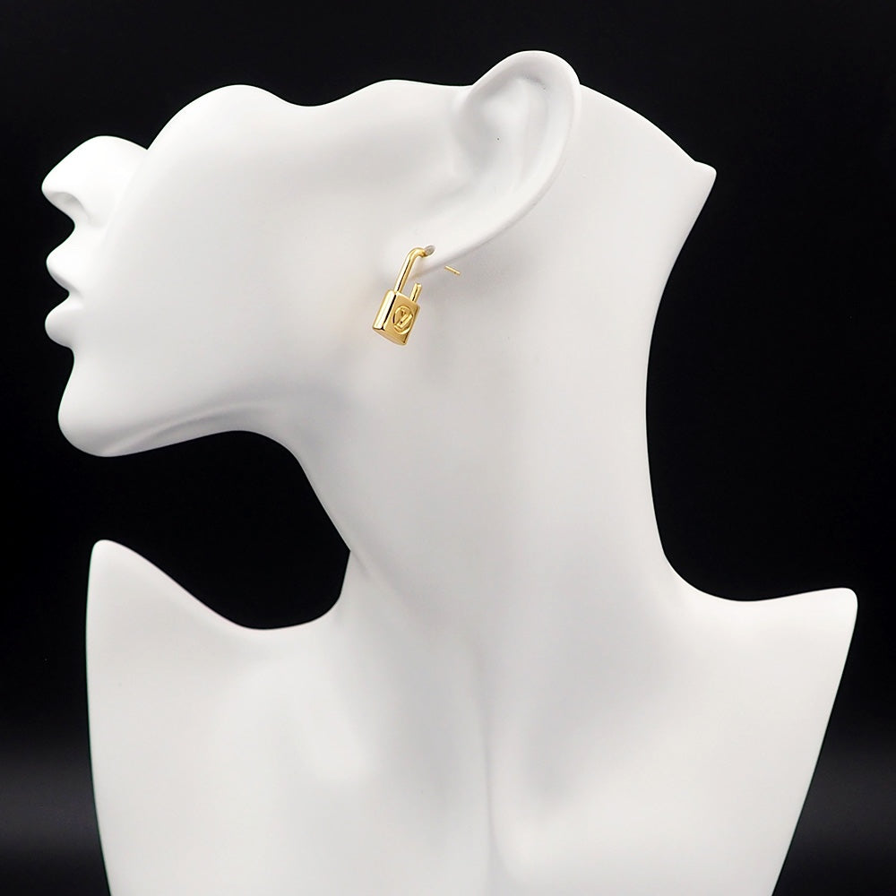Louis Vuitton Cadenas Earrings - 18K Gold