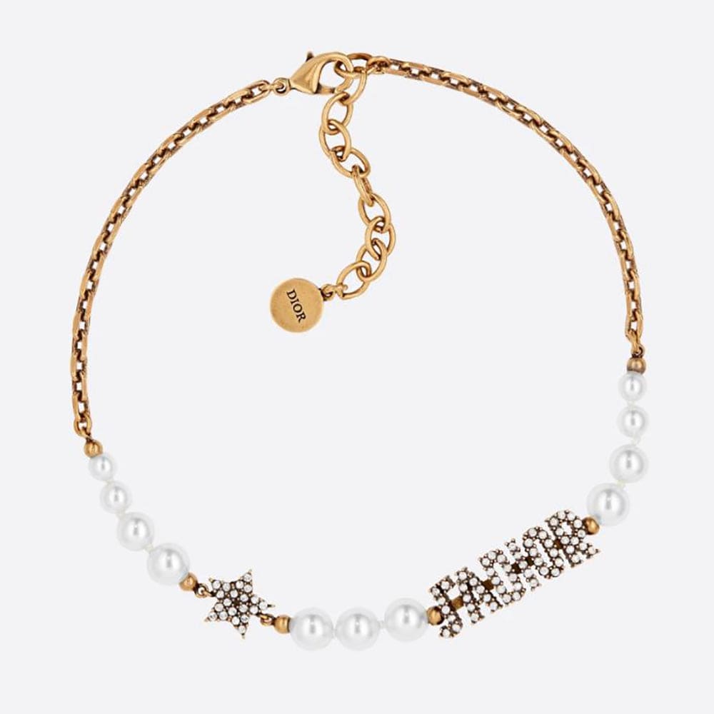 Dior Pearl & Crystal J'Adior Choker Necklace