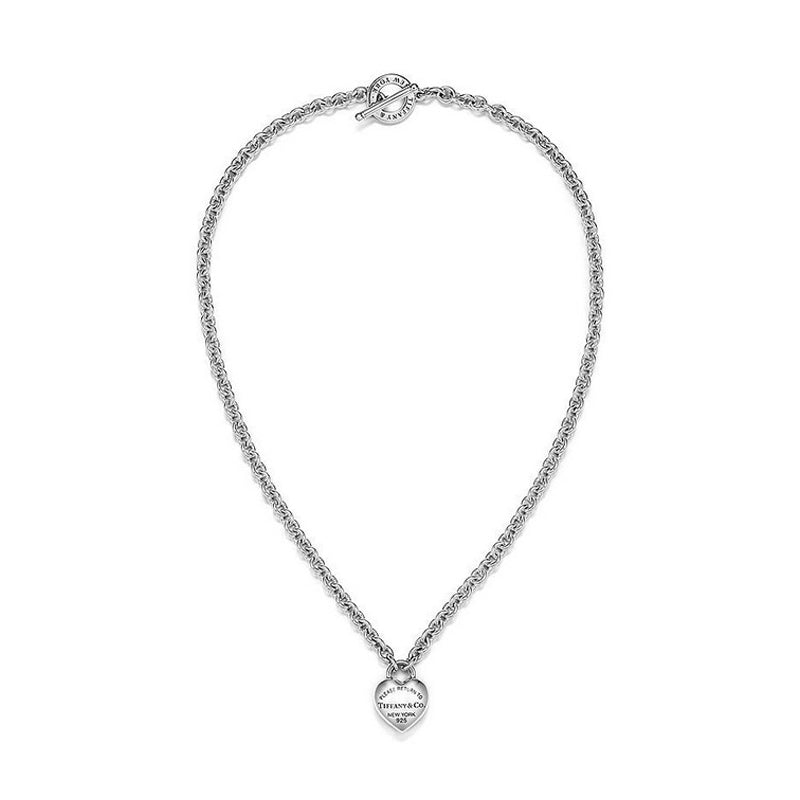 Return to Tiffany Full Heart Tag Chain Necklace