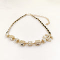 Chanel Square Crystal Choker Necklace