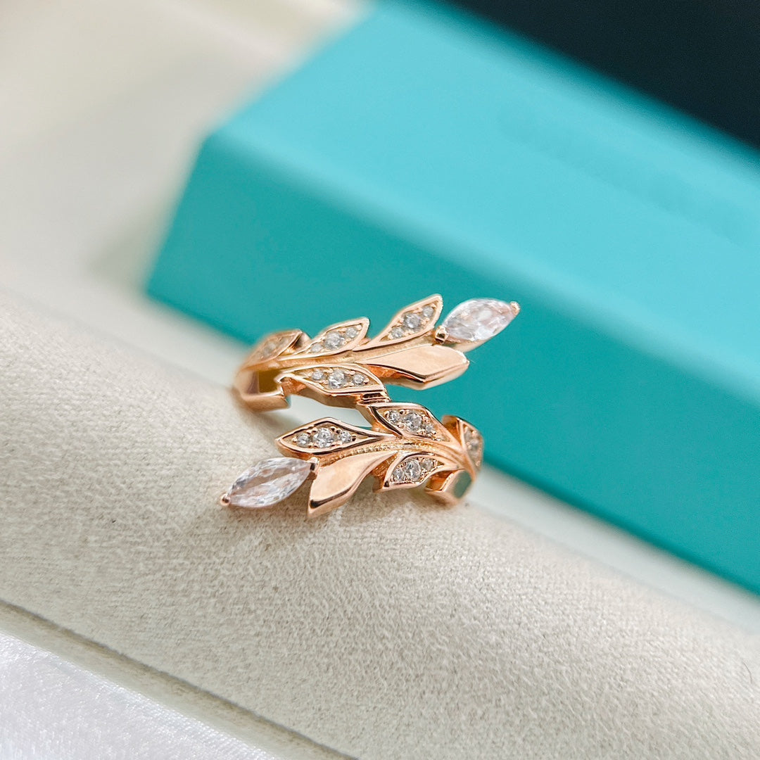 Tiffany Victoria Vine Bypass Ring - 18K Rose Gold