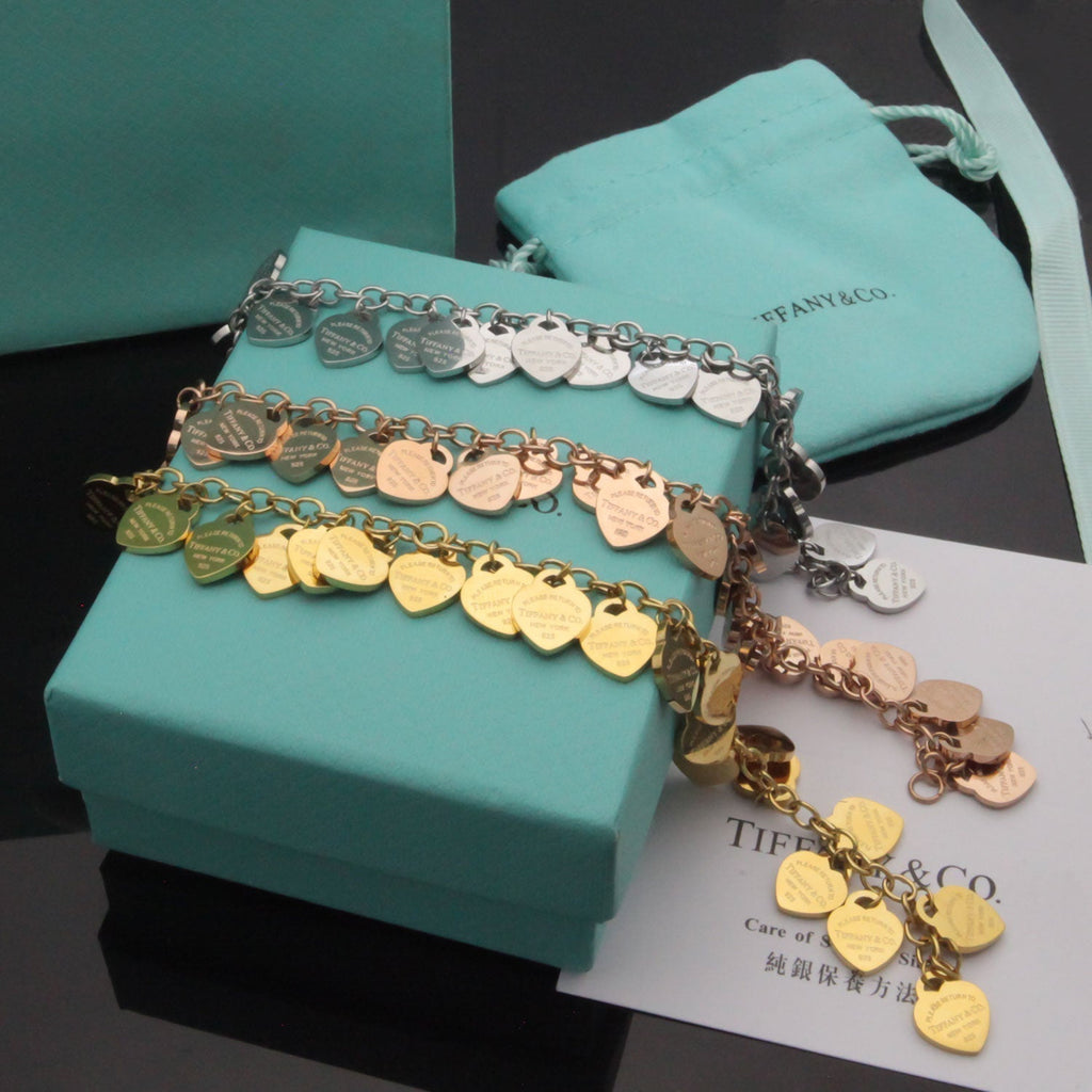 Tiffany Heart Tag Bracelet - 18K Gold