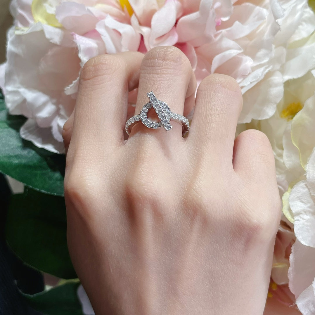 Hermes Finesse Moissanite Ring - 18K White Gold