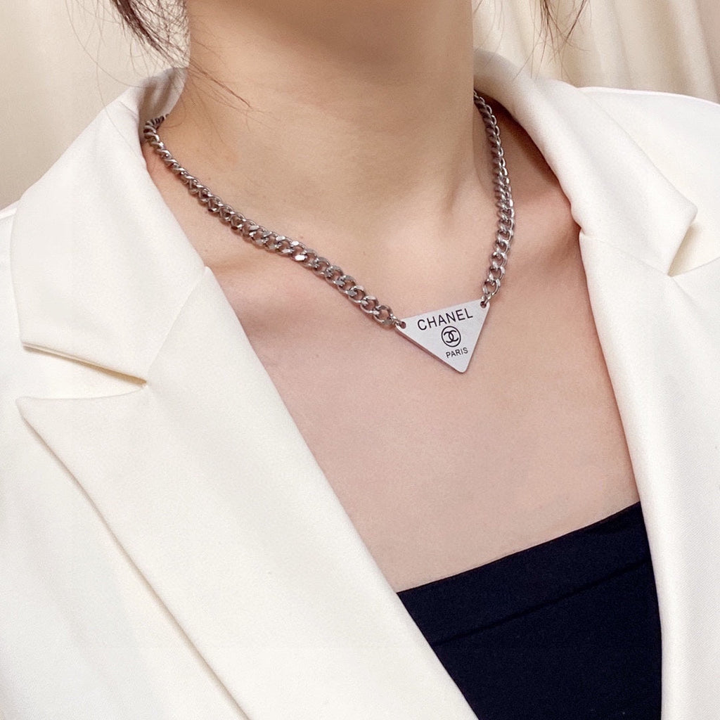 Chanel Triangle Necklace