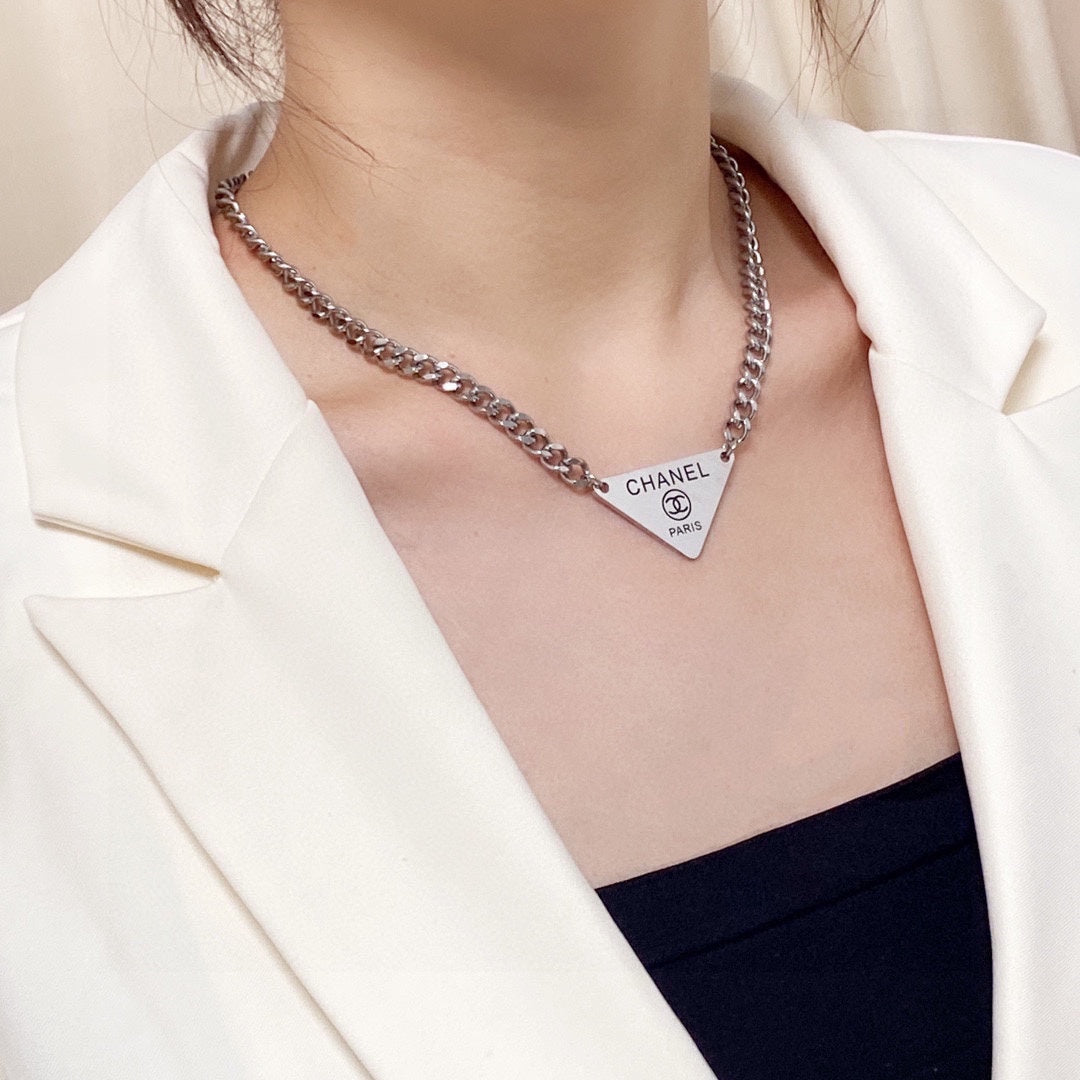 Chanel Triangle Necklace