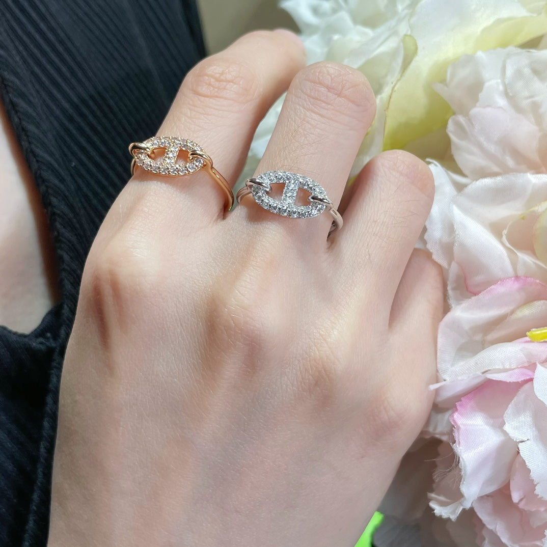 Hermes Farandole Diamond Ring - 18K Rose Gold