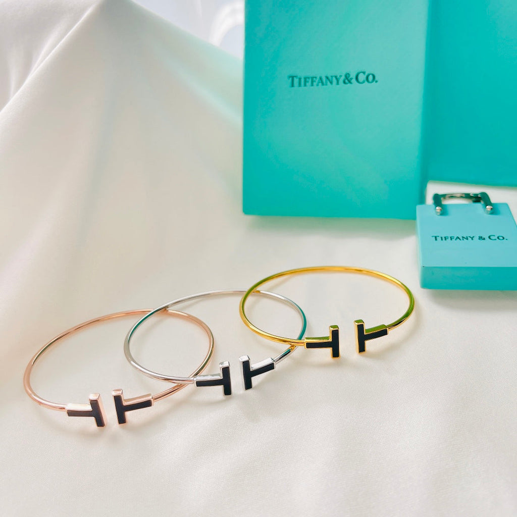 Tiffany Black Bracelet - 18K Gold