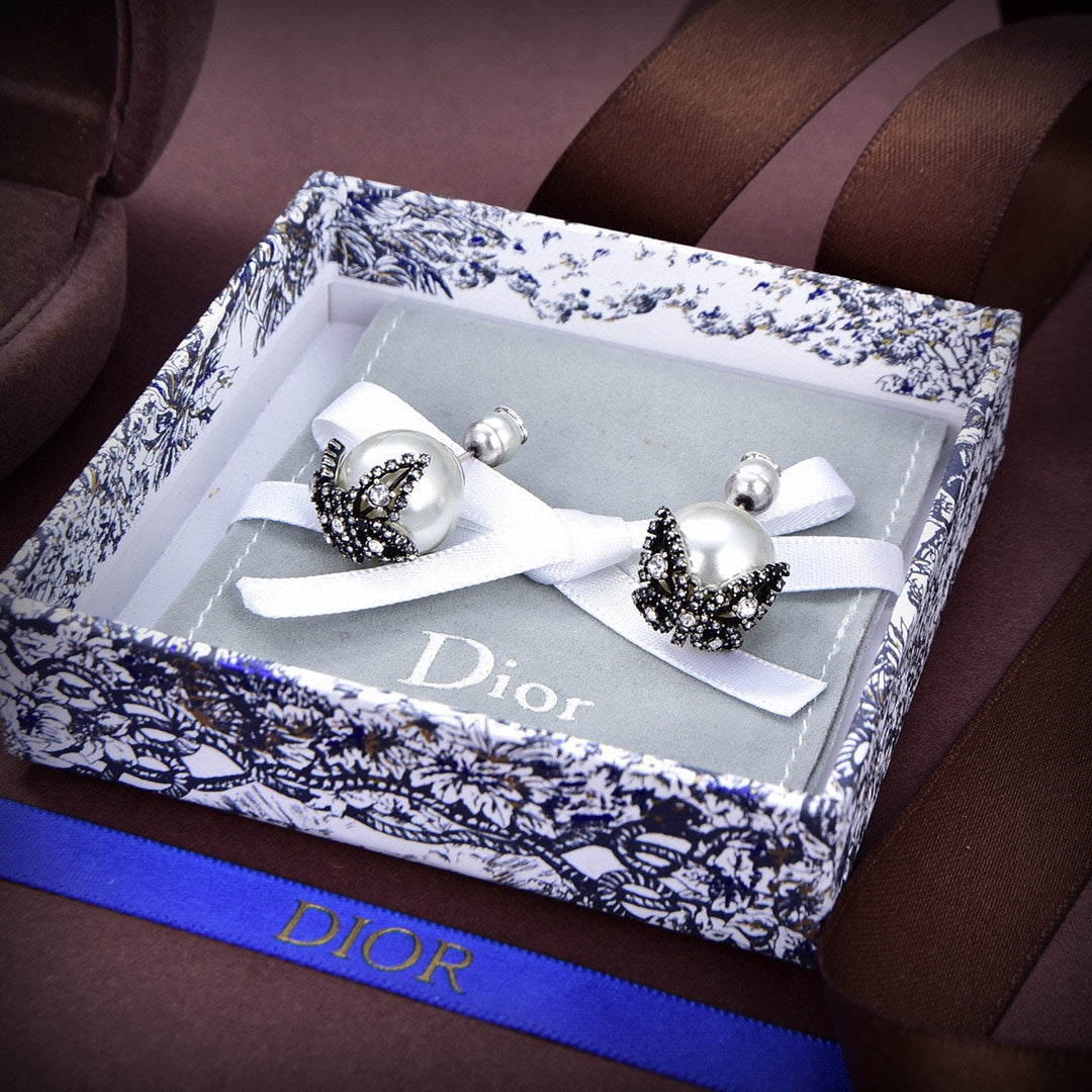 Dior Tribales Butterfly Earrings