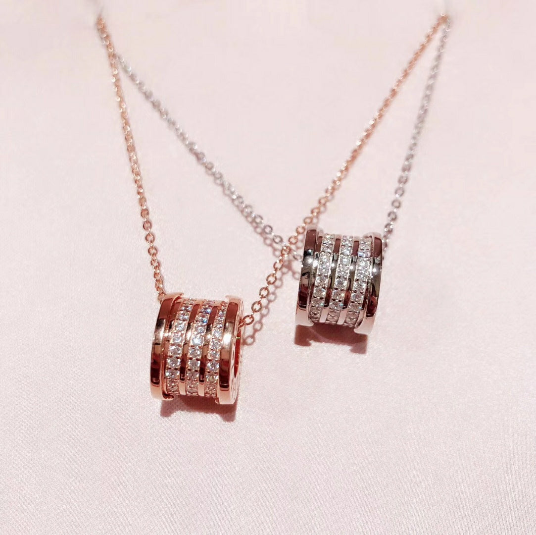 B.zero1 Demi-Pave Diamond Necklace - 18K Gold