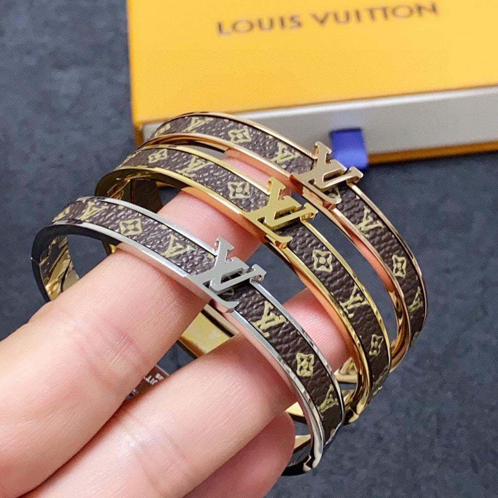 Louis Vuitton Leather Vintage Bracelet