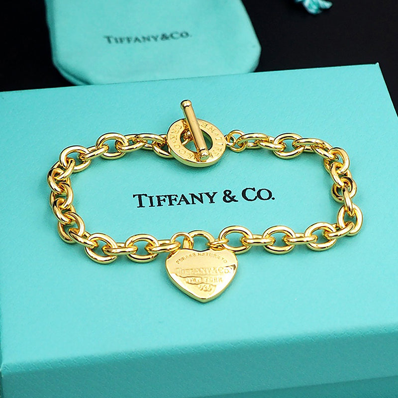 Tiffany Tag Chain Bracelet - 18K Gold