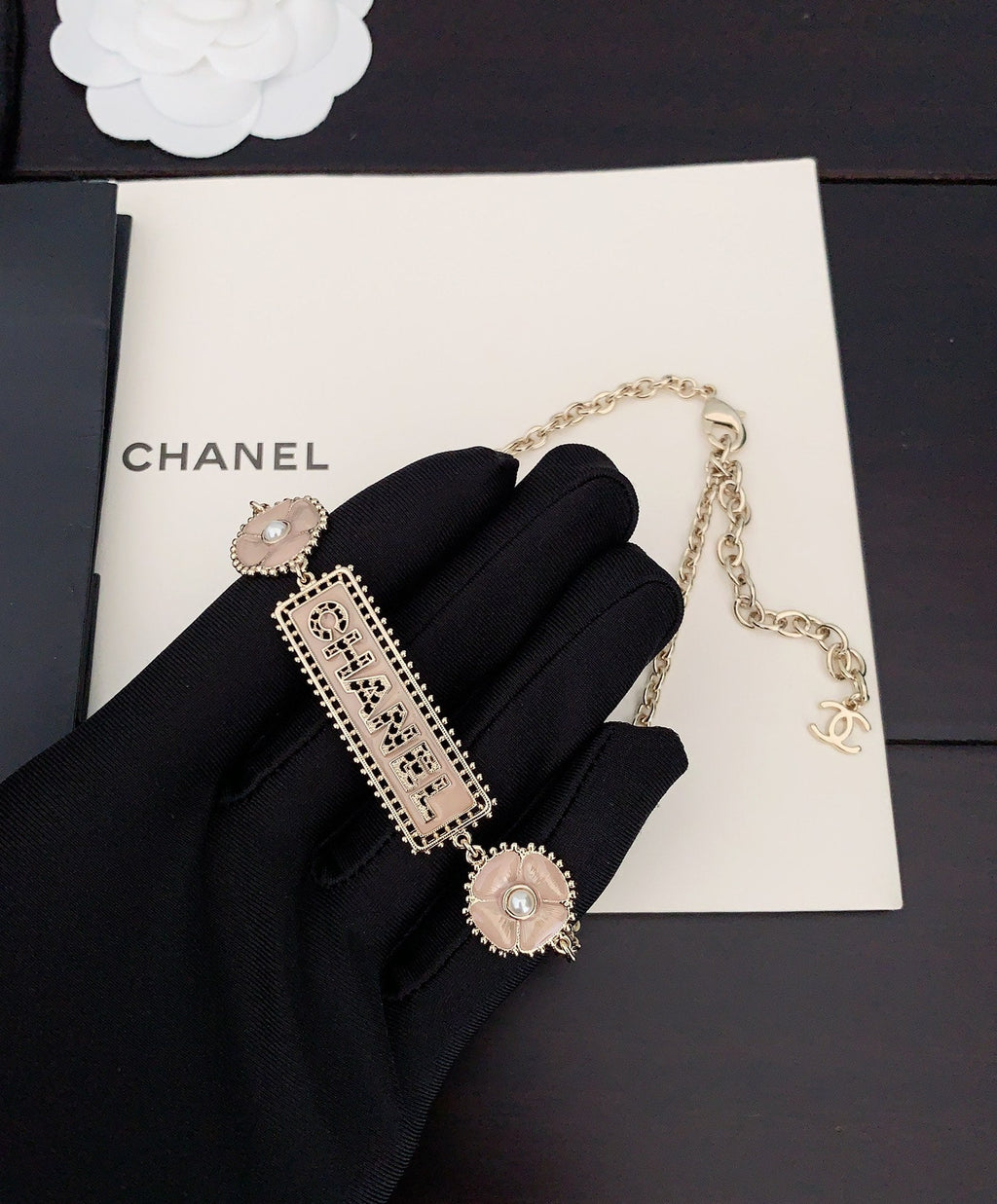 Chanel Resin Diamond Necklace