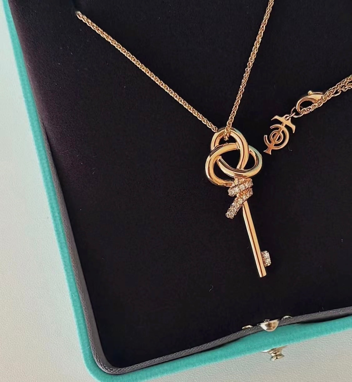 Tiffany Keys Woven Diamonds Medium Necklace