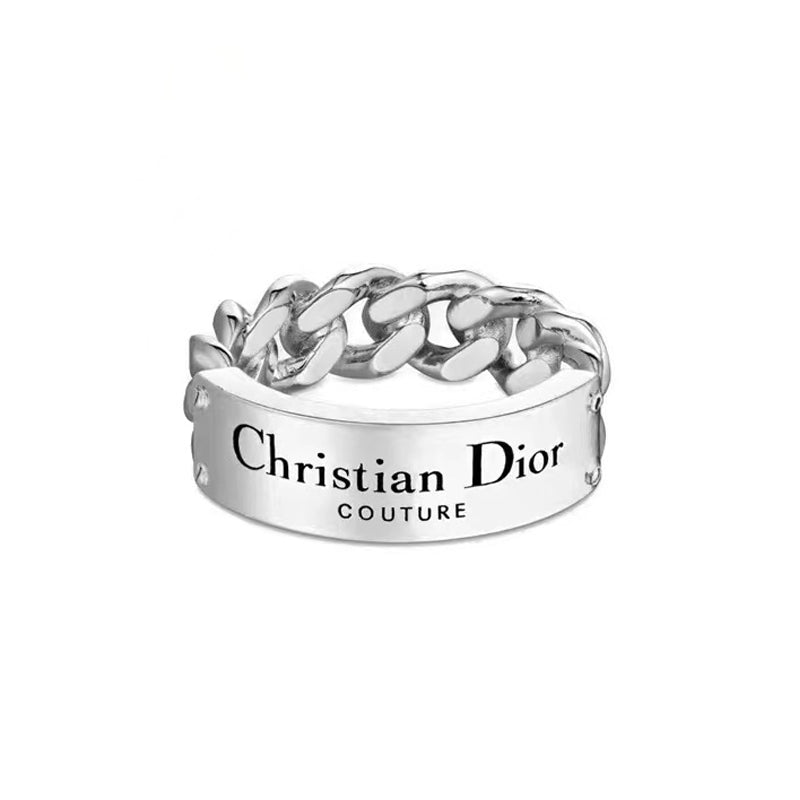 Dior Couture Chain Link Ring - 18K White Gold
