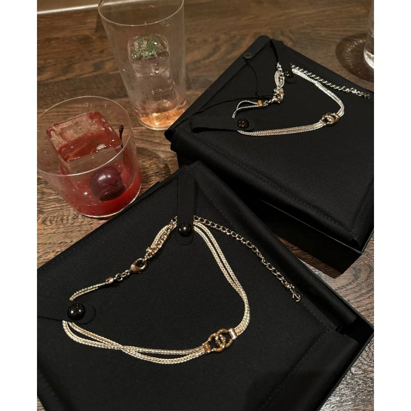 Chanel Gold Choker Chain Necklace