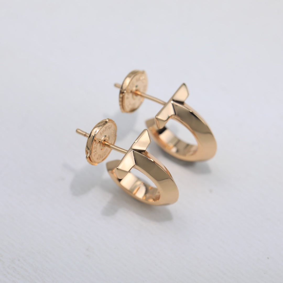 Tiffany Hoop Earrings - 18K Gold