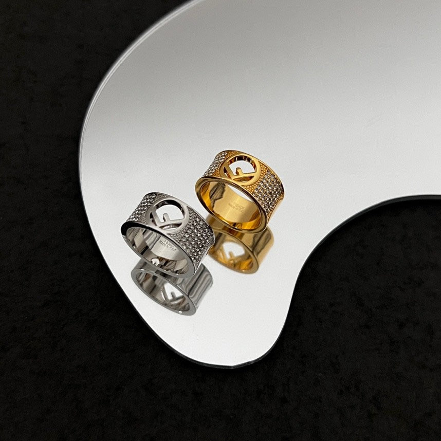 Fendi Is Wide Ring - 18K Gold