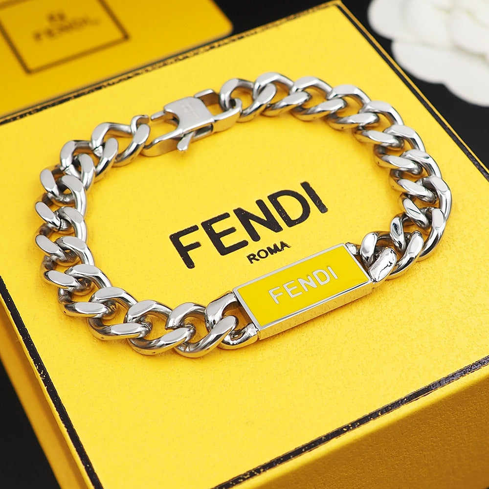 Fendi Chain Bracelet - 18K White Gold