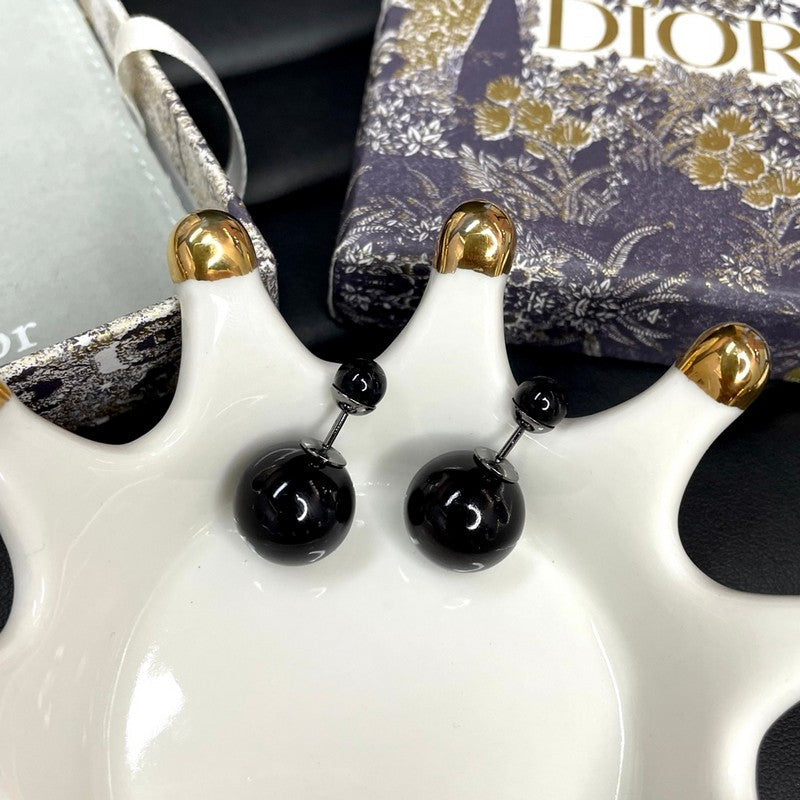 Dior Black Tribales Earrings
