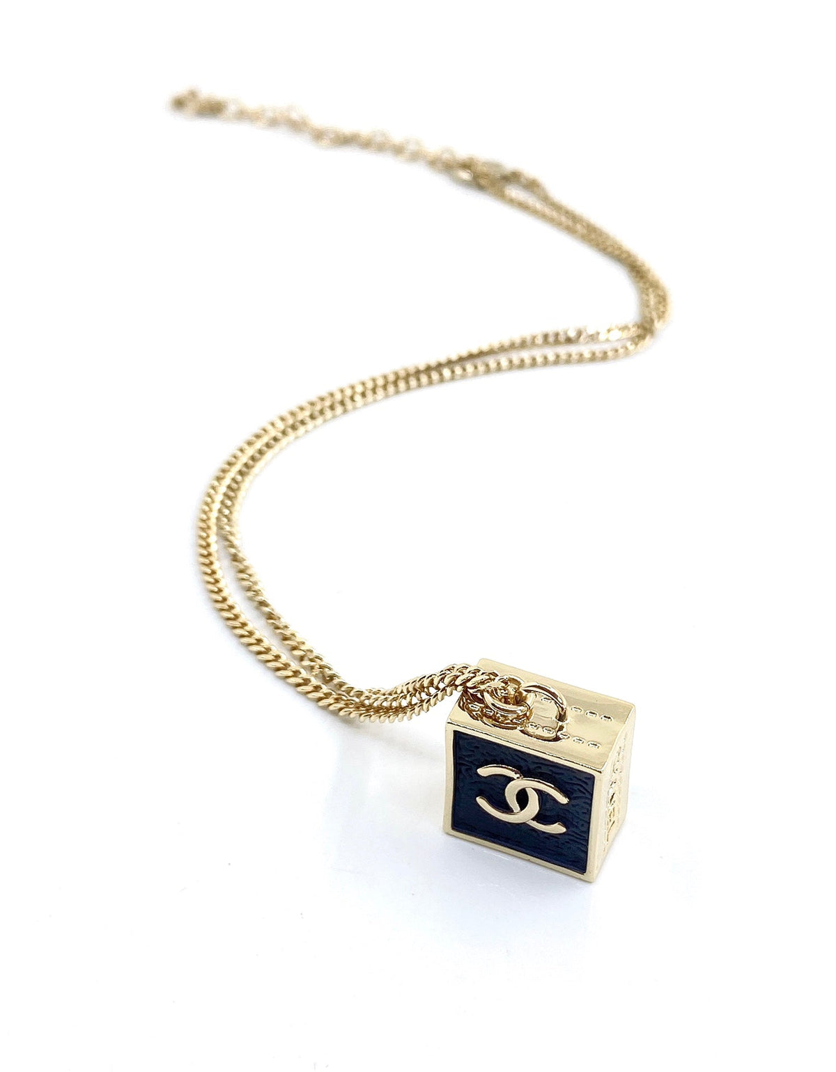 Chanel Square Pendant Necklace