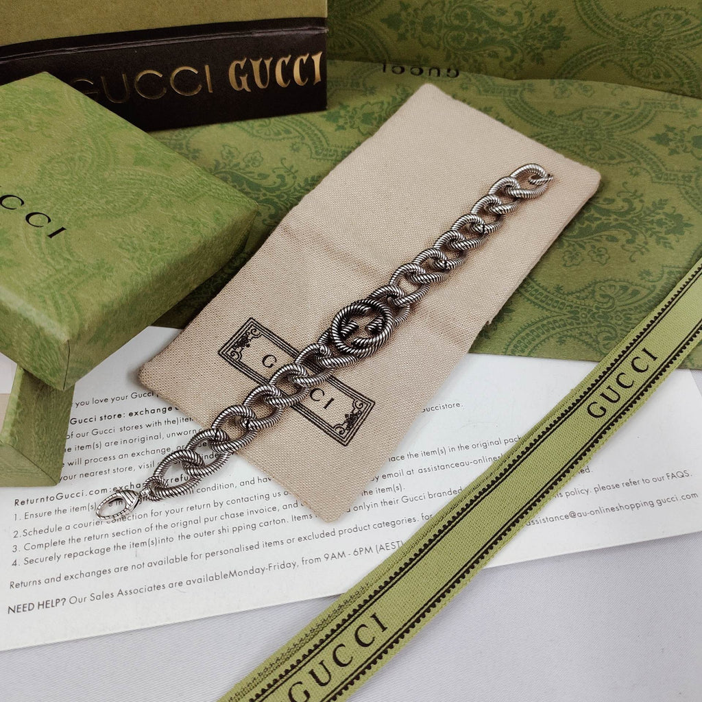 Gucci Double G Interlocking G Bracelet