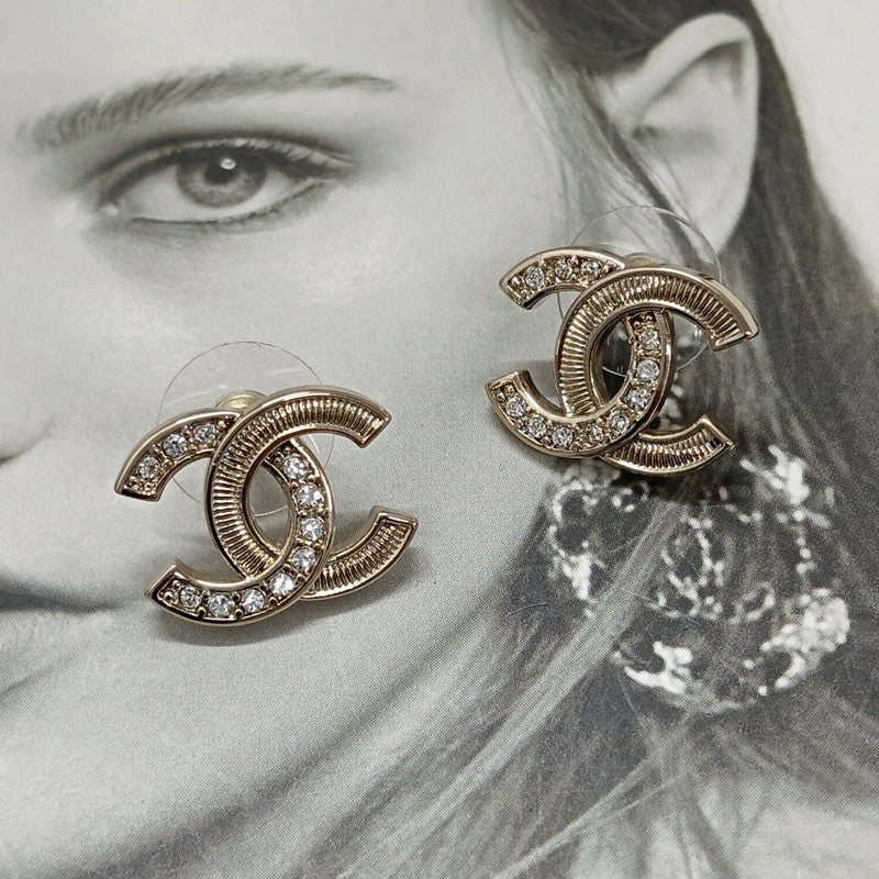 Chanel Vintage Diamond Earrings - 18K Rose Gold