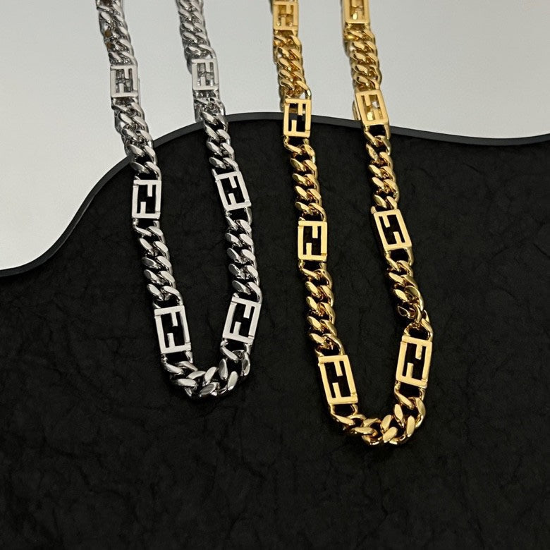 Fendi Baguette Chain Necklace